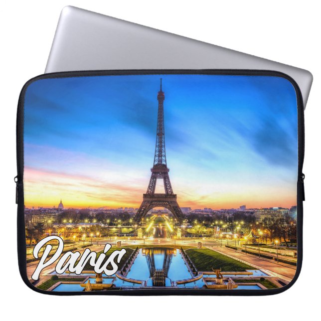 Vacker Paris, Frankrike | Eiffeltornet Laptop Fodral (Framsidan)