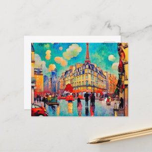 Vacker Paris Postcard Vykort
