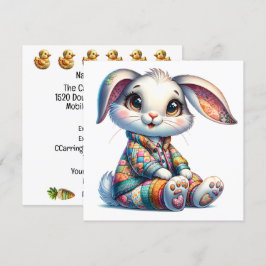 Vacker Påskharen Tema Inbjudan