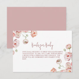 Vacker Pastel Bokar för Baby Tack Kort