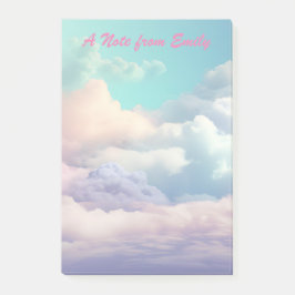Vacker Pastel Candy Cotton Cloud Post-it Block