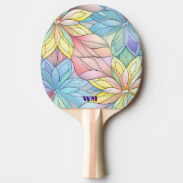Vacker Pastell Färgad Glas Look Pingisracket