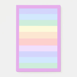 Vacker Pastell Regnbåge Bakgrund Post-it Block