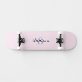 Vacker Pastell Rosa Elegant Enkel Söt Personlig Mini Skateboard Bräda 18,5 Cm