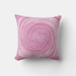 Vacker Pastell Rosa Virvel Kudde