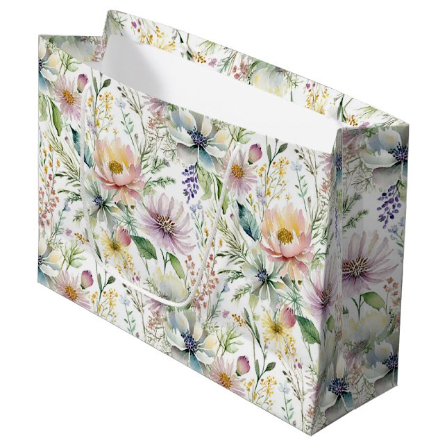 Vacker pastellfärgad blommig mönster (Framsidan Vinklad)