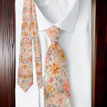 Vacker Peach-Blommigten, vattenfärg Slips<br><div class="desc">Kipps vackra Blommigt, Watercolor necktie. Den här nektin fungerar som ett mästerverk i stil, och ger liv åt den känsliga harmonin mellan färg och design. Den är konstruerad på ett sätt som är noggrant mot en sofistikerad grått canvas. Fläktblommor, blomning i mjuk storhet, är överklädda med blommar av orangy-rosa, skapande...</div>