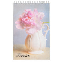 Vacker Peonies Wall Calendar