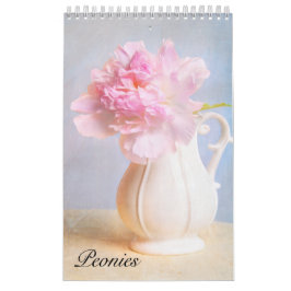 Vacker Peonies Wall Calendar Kalender