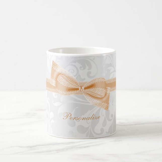Vacker persisk falsk båge & band & damask kaffemugg (Center)