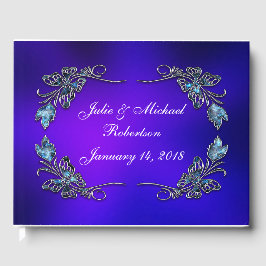 Vacker Personlig Butterfly Faux Filigree Gästböcker