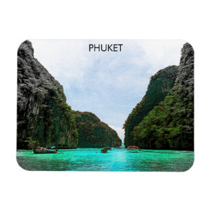 Vacker Phuket Thailand Aerial View Magnet
