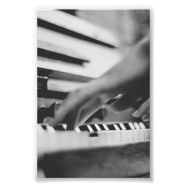 Vacker Piano Artwork Fototryck (Framsidan)