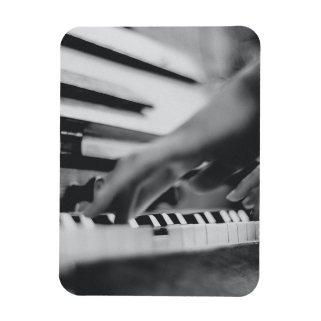Vacker Piano Artwork Magnet (Vertikal)