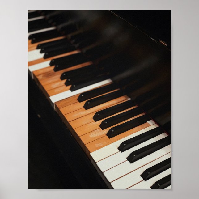 Vacker Piano Artwork Poster (Framsidan)
