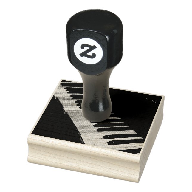 Vacker Piano Artwork Stämpel (Stämpel)