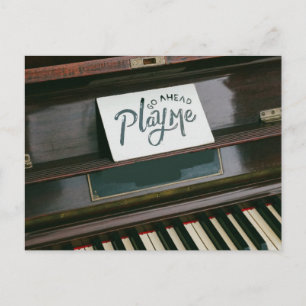Vacker piano vykort