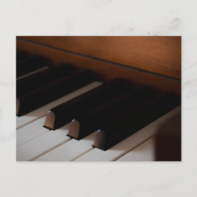 Vacker piano vykort (Framsida)