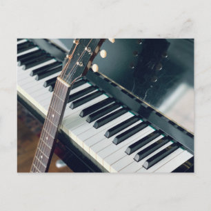 Vacker pianodesign vykort