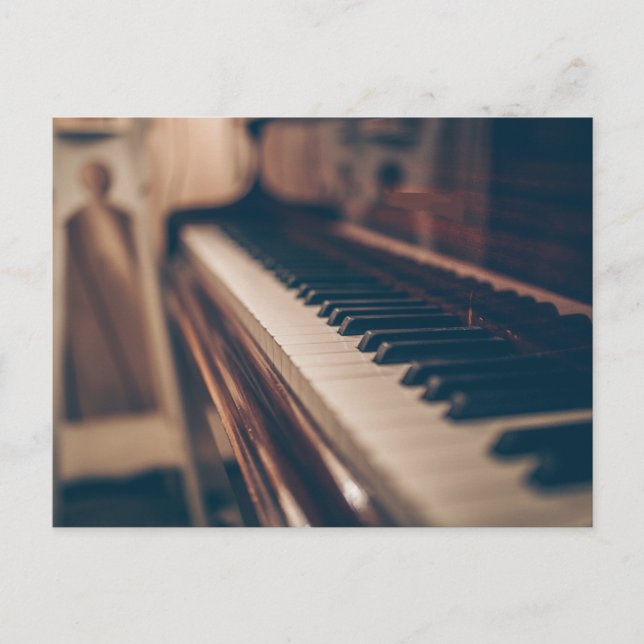 Vacker pianodesign vykort (Framsida)
