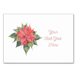 Vacker Poinsettia-platsindelning Bordsnummer