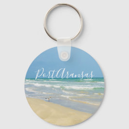 Vacker Port Aransas Beach Nyckelring