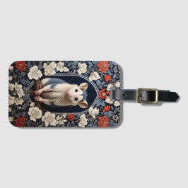 Vacker Possum William Morris Inspirerad Blomma Bagagebricka