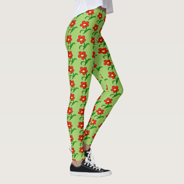 Vacker posy leggings (Höger)