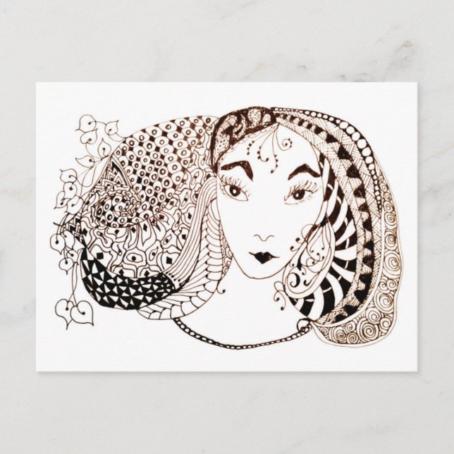 Vacker Princess Vykort (Framsida)