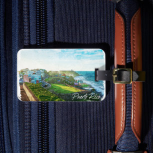 Vacker Puerto Rico Scenery Travel Bagagebricka