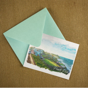 Vacker Puerto Rico Scenery Travel Vykort