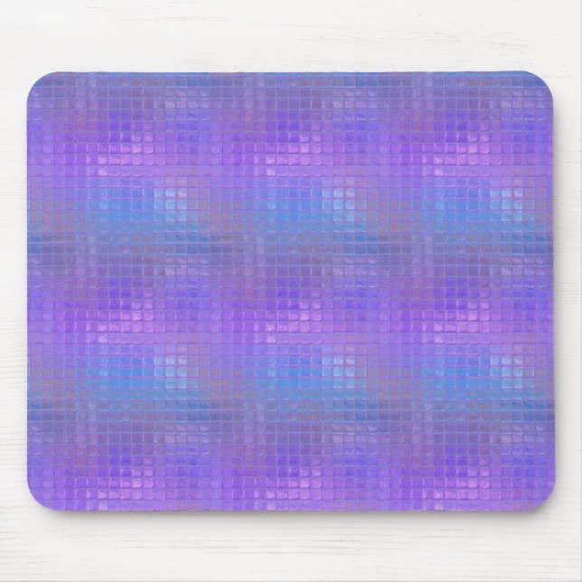 Vacker Purpurfärgad Iridescent Glans Glamour Tjej Musmatta (Framsidan)