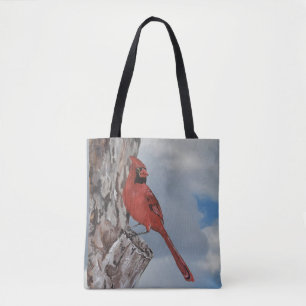 Vacker Red Cardinal Tygkasse