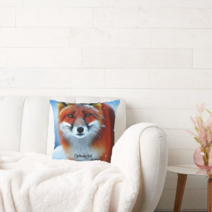 Vacker Red Fox Kudde