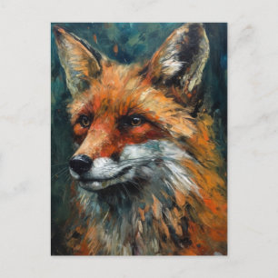 Vacker Red Fox Vykort