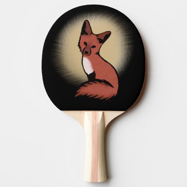 Vacker Red Foxy Fox Pingisracket (Baksidan)