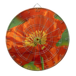 Vacker Red Poppy Darttavla