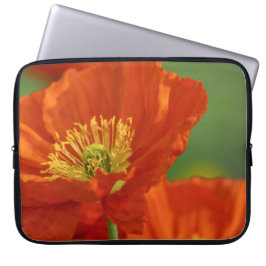 Vacker Red Poppy Laptop Fodral
