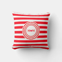 Vacker Red Rand och Heart Mandala