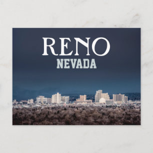 Vacker Reno Skyline vycard Vykort