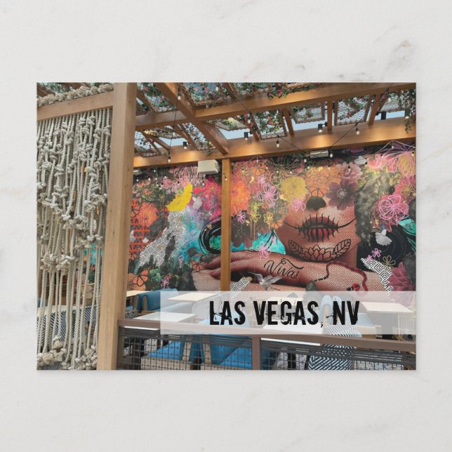Vacker Restaurant Viva Las Vegas Postcard  Vykort (Framsida)