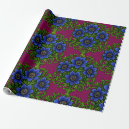 Vacker retro blomster presentpapper