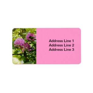 Vacker Rhododendronetikett Adressetikett