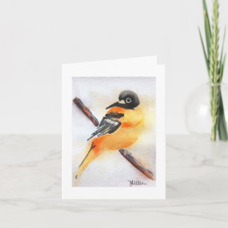 Vacker Robin Vattenfärg Jul Kort