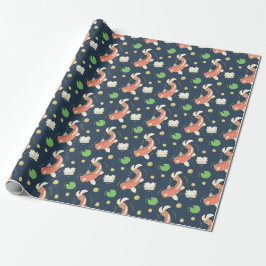 Vacker röd Koi Presentpapper