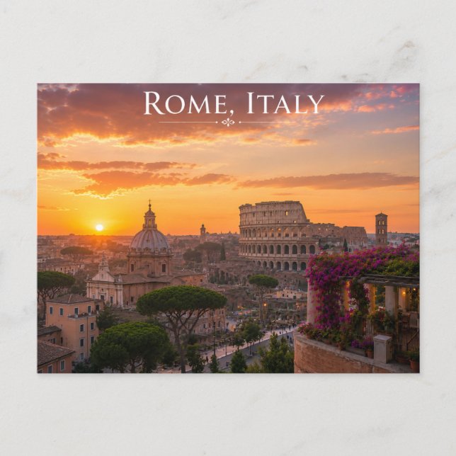 Vacker Rom Italien Vykort (Framsida)