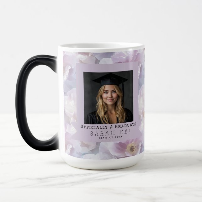 Vacker Ros Blomma Pojkar Examen Present Magisk Mugg (Vänster)