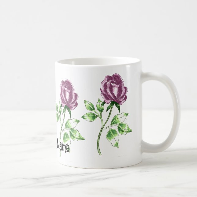 Vacker Ros Kaffemugg (Höger)