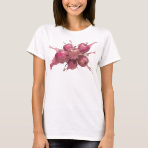 Vacker rosa abstrakt Apple-designergrafik T Shirt