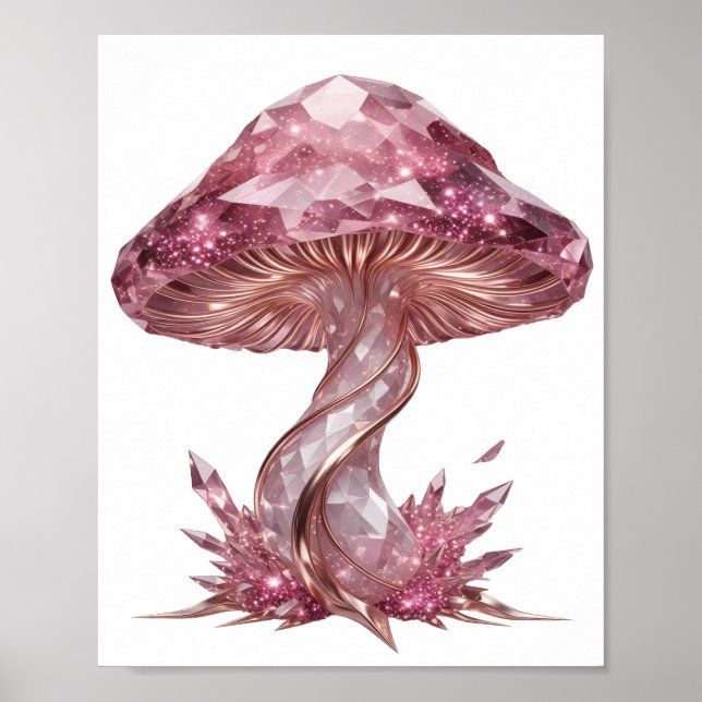 Vacker rosa ABSTRAKT KONST Modern design Poster (Framsidan)